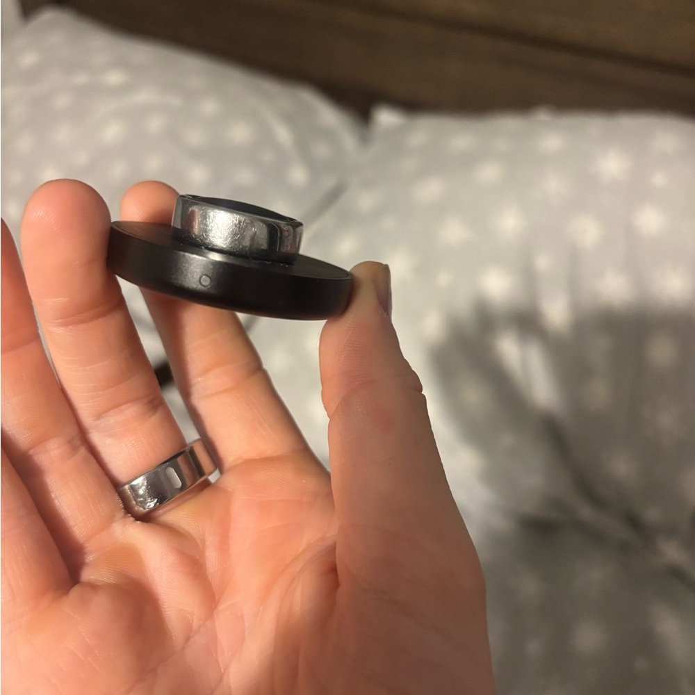 Black and Silver Ring